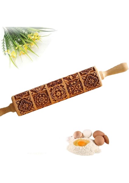 Bir Stil Noel Yuvarlanan Kaya Kar Tanesi Elk Ahşap Yuvarlanan Kabartma Pişirme Kurabiye Bisküvi Fondan Kek Desenli Rulo 35*5cm (Yurt Dışından) modelleri