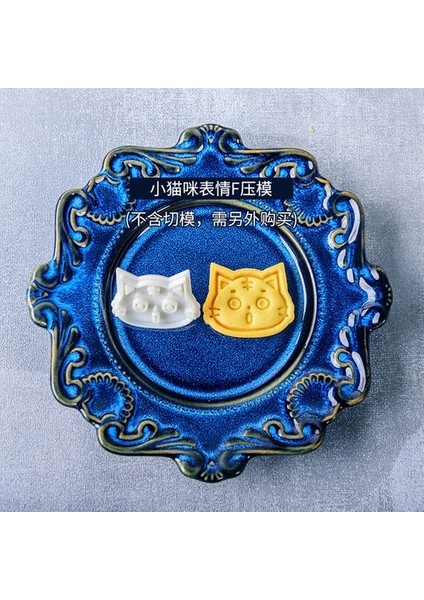 Stil F Stili Sevimli Mini Kedi Kitty Fondan Kek Kalıbı Bisküvi Çerez Kesiciler Çerez Damga Kalıbı Sugarcraft Kek Dekorasyon Araçları Pişirme Kalıbı (Yurt Dışından)