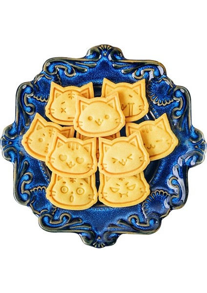 Stil F Stili Sevimli Mini Kedi Kitty Fondan Kek Kalıbı Bisküvi Çerez Kesiciler Çerez Damga Kalıbı Sugarcraft Kek Dekorasyon Araçları Pişirme Kalıbı (Yurt Dışından) modelleri