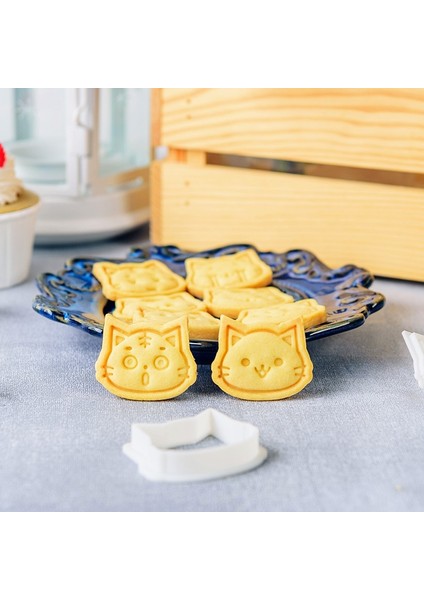 Stil F Stili Sevimli Mini Kedi Kitty Fondan Kek Kalıbı Bisküvi Çerez Kesiciler Çerez Damga Kalıbı Sugarcraft Kek Dekorasyon Araçları Pişirme Kalıbı (Yurt Dışından) fırsatları