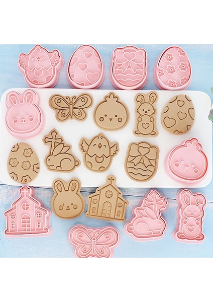 NO.258 Tarzı Paskalya Yumurtası Tavşan Çerez Kesici 3D Bisküvi Kalıbı Paskalya Cartook Bisküvi Kalıbı Dıy Pişirme Kalıbı Kek Dekorasyon Araçları (Yurt Dışından) fırsatları