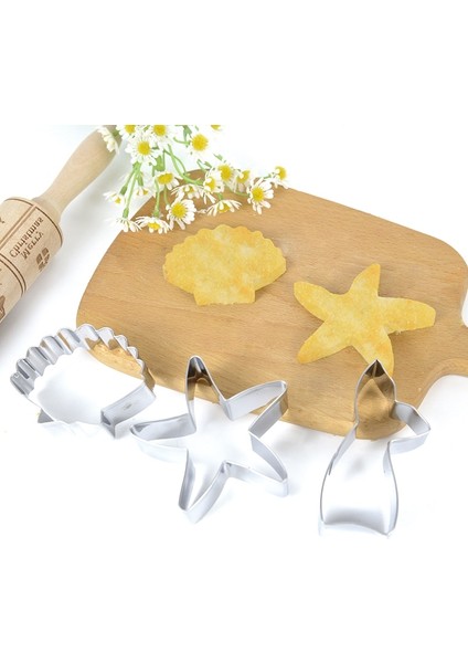 3 Adet-B Tarzı 3 Adetlot Okyanus Denizatı Denizyıldızı Kurabiye Kesici Kalıp Deniz Altında Deniz Kızı Doğum Günü Partisi Dekorasyon Dıy Kek Bisküvi Pişirme Aracı (Yurt Dışından) indirimleri