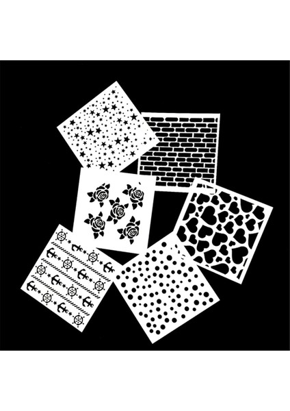 Çikolata Tarzı 1 Adet Yeniden Kullanılabilir Stencil Airbrush Boyama Sanatı Dıy Ev Dekorasyonu Scrapbooking Albümü Zanaat Fotoğraf Kartı Kağıdı Zanaat Şablonu (Yurt Dışından)