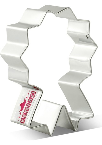 Babalar Günü Için Kenıao Madalya Çerez Kesici x 8,5 cm - Bisküvi Fondan Pasta Ekmek Sandviç Kalıbı - Paslanmaz Çelik (Yurt Dışından)