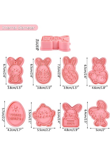 Mutlu Paskalya Tarzı Ack Paskalya Çerez Kesiciler Karikatür Tavşan Plastik Bisuit Kalıp Fondan Çikolata Damga Kalıp Ev Mutfak Pişirme Pasta Araçları (Yurt Dışından) fiyatları