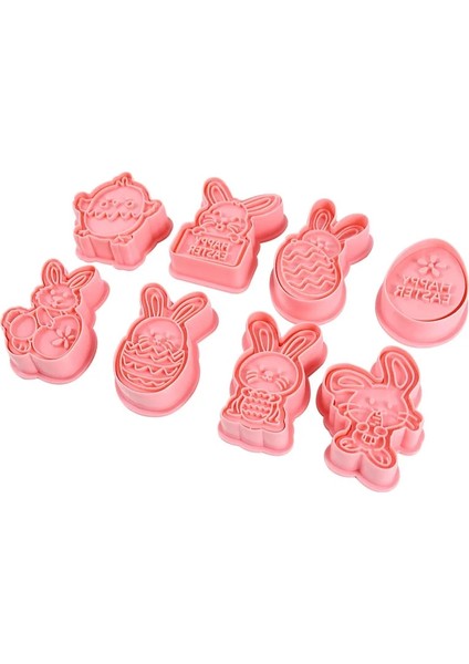 Mutlu Paskalya Tarzı Ack Paskalya Çerez Kesiciler Karikatür Tavşan Plastik Bisuit Kalıp Fondan Çikolata Damga Kalıp Ev Mutfak Pişirme Pasta Araçları (Yurt Dışından) fırsatları