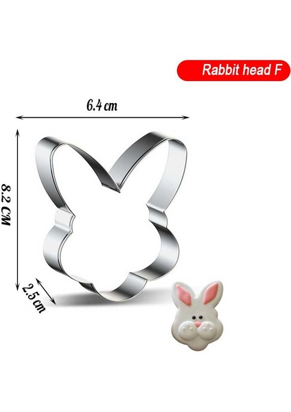 A-20 Stili Paskalya Yumurtası Tavşan Kalıp Çikolata Kalıp Dıy Kurabiye Pişirme Tepsisi Pasta Fondan Kek Dekorasyon Araçları Kalıp Fondan Damga Çerez (Yurt Dışından)