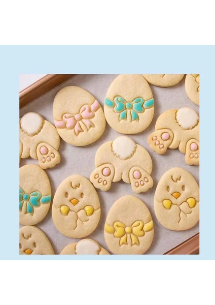 Gösterilen Stil Olarak 3 Adet Karikatür Paskalya Yumurtası Kurabiye Kabartma Kalıp Sevimli Tavşan Civciv Şekilli Fondan Buzlanma Bisküvi Kesme Kalıp Seti Pişirme Kek Dekorasyon Aracı (Yurt Dışından) indirimleri