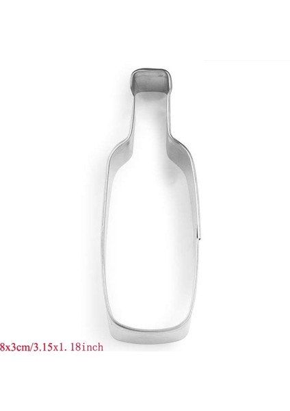 Şarap Kadehi 1 Stil 1 Adet Düğün Şarap Cam Şampanya Şişesi Metal Çerez Kesici Fondan Kek Dekor Bisküvi Çikolata Kalıp Pasta Araçları (Yurt Dışından) indirimleri