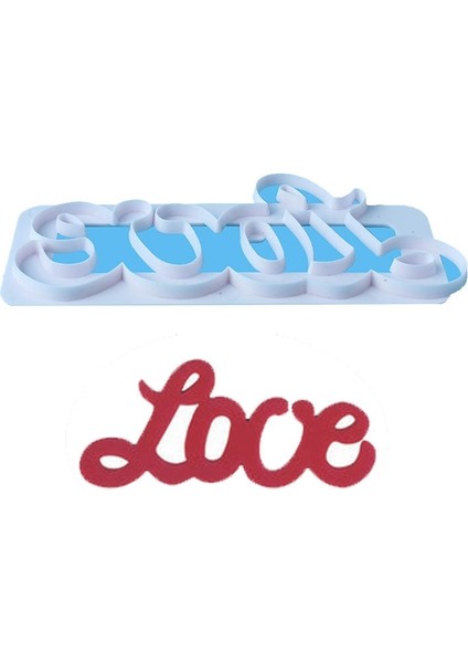 Düğün Mektubu Aşk Fondan Kalıp Çerez Stamper Tabela Sevgililer Günü Bisküvi Dantel Daire Pişirme Mutfak Kek Dekorasyon (Yurt Dışından)