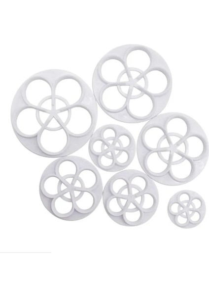 Beyaz Stil Et Gül Çiçek Petal Şekli Pistonlar Kesiciler Dekorasyon Araçları Kek Sugarcraft Fondan Çerezler Şekerleme Araçları (Yurt Dışından)