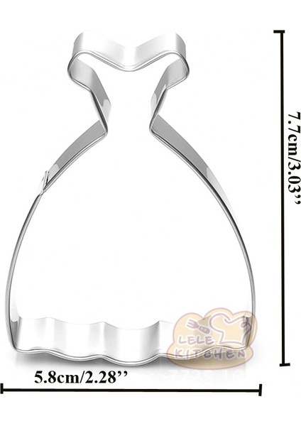 1x Prenses Elbise Stili Atisserie Reposteria Prenses Elbise Çaydanlık Fincan Kalıpları Metal Çerez Kesici Şeker Fondan Kek Dekor Çikolata Bisküvi Kalıbı (Yurt Dışından)