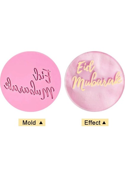 No.1 Tarzı Eid Mubarak Kurabiye Kesici Ay Yıldız Tapınağı Kabartmalı Bisküvi Kalıp Fondan Damga Ramazan Müslüman Parti Dıy Kek Dekorasyon Aracı (Yurt Dışından)