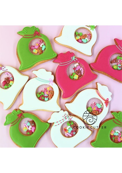2 Adet Şanslı Çanta Stili Sallayarak Kurabiye Kalıbı Noel Kurabiye Kesici Zencefilli Kurabiye Evi Noel Çorabı Kardan Adam Kristal Top Şekli Kalıp Pasta Süsleme (Yurt Dışından)