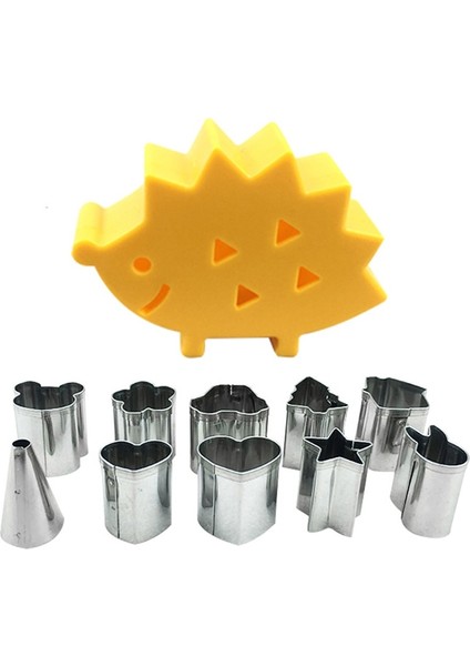 1 Takım Tarzı Et Meyve Kesici Kalıp Kirpi Kutusu Tasarım Mini Paslanmaz Çelik Kalıplar Çerez Bisküvi Kesici Damga Jambon Çerez Araçları (Yurt Dışından)