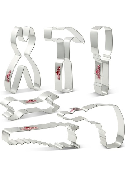 Ingiliz Anahtarı Stili Kenıao Araçları Işçi Bayramı Için Kurabiye Kesici - Çekiç, Ingiliz Anahtarı, Testere - Babalar Günü Bisküvi Fondan Ekmek Kalıbı - Paslanmaz Çelik (Yurt Dışından) fiyatları