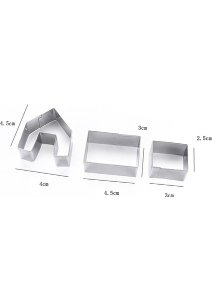 3 Adet Karışımı Tarzı 3D Noel Ağacı Kurabiye Kesici Kalıp Yıldız Şekli Bisküvi Kulesi Noel Dekorasyon Fondan Bisküvi Kek Kalıpları Noel Pişirme Araçları (Yurt Dışından)