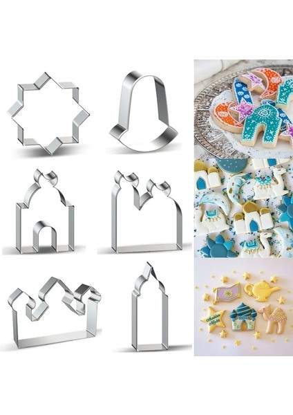 Stil5 Stil Reative Eid Mubarak Çerez Kesiciler Bisküvi Kalıp Pişirme Araçları Ramazan Kareem Dekorasyon Pişirme Kalıpları (Yurt Dışından) fiyatları
