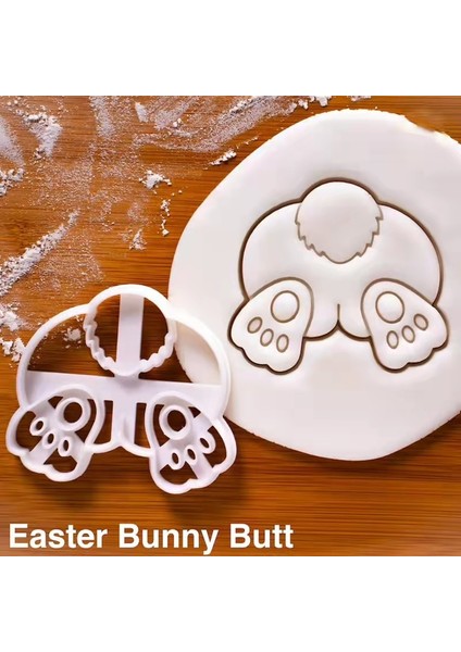Stil 8 Stil Karikatür Paskalya Yumurtası Kurabiye Kabartma Kalıp Sevimli Tavşan Civciv Şekilli Fondan Buzlanma Bisküvi Kesme Kalıp Seti Pişirme Kek Dekorasyon Aracı (Yurt Dışından)