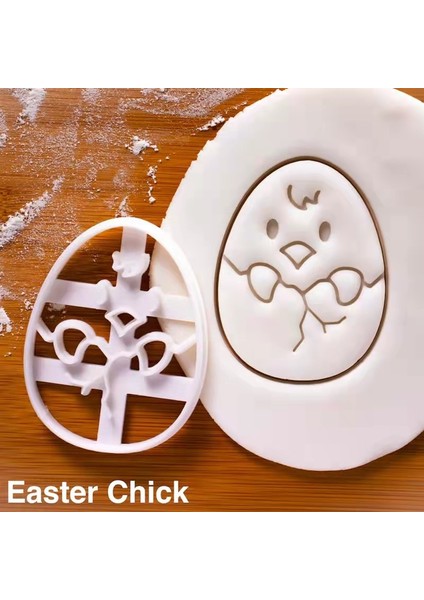 Stil 8 Stil Karikatür Paskalya Yumurtası Kurabiye Kabartma Kalıp Sevimli Tavşan Civciv Şekilli Fondan Buzlanma Bisküvi Kesme Kalıp Seti Pişirme Kek Dekorasyon Aracı (Yurt Dışından) indirimleri
