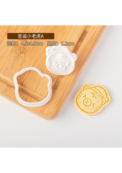 E2552 Stili Çerez Kesiciler Kalıp Sevimli Kaplan Şekilli Bisküvi Pişirme Aracı Mutfak Eşyaları Bakeware Çocuklar Için Dıy Aracı El Kalıp Pişirme Pişirme Araçları (Yurt Dışından)