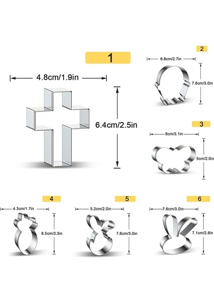No.7 Tarzı 1 Parça Paslanmaz Çelik Kurabiye Kesiciler Paskalya Bisküvi Kalıbı Tavşan Mutfak Kek Pişirme Pasta Araçları (Yurt Dışından) fırsatları