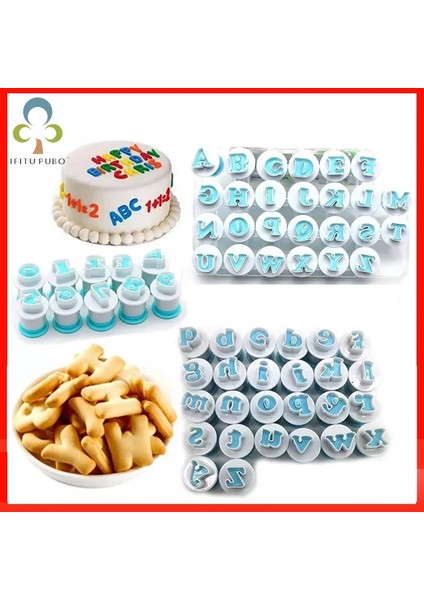 L Alfabe Stili Pişirme Pasta Kalıbı 3D Harfler Sayılar Yaylı Kalıp Kesici Set Çerez Fondan Pişirme Aracı Doğum Günü Bisküvi Şeker Zanaat Zxh (Yurt Dışından) indirimleri