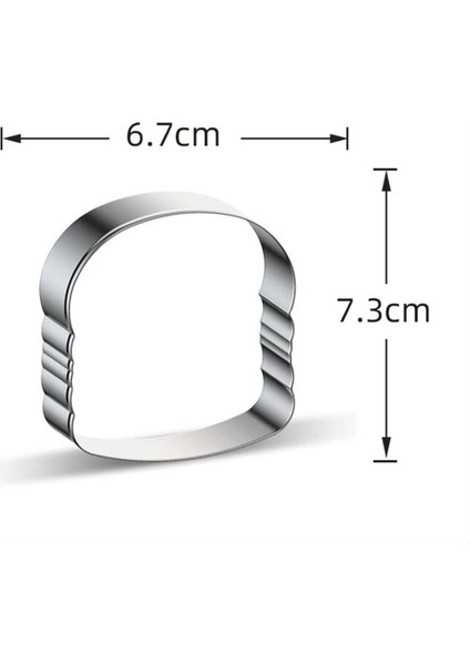 Ekmek Tarzı Atisserie Hamburger Pizza Hot Dog Fondan Kek Dekor Aracı Paslanmaz Çelik Çerez Kesici Metal Bisküvi Kalıp Pastane (Yurt Dışından) indirimleri