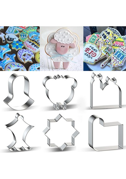 Stil5 Stil Reative Eid Mubarak Çerez Kesiciler Bisküvi Kalıp Pişirme Araçları Ramazan Kareem Dekorasyon Pişirme Kalıpları (Yurt Dışından) indirimleri