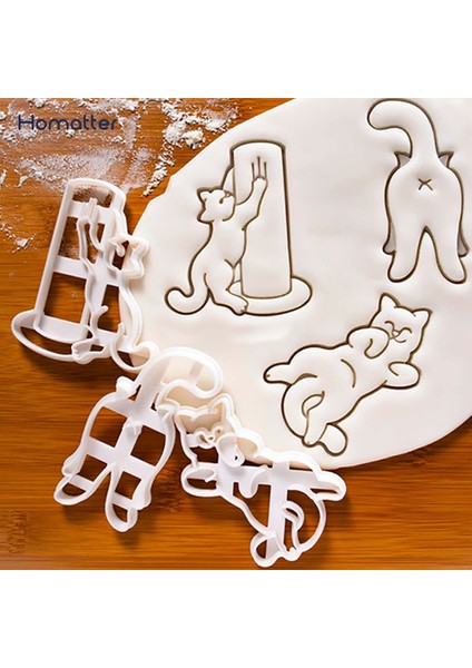 3 Adet Tarzı Homatter At Çerez Kesiciler Kalıp Sevimli Kitty Şekilli Bisküvi Pişirme Aracı Mutfak Eşyaları Bakeware Çocuklar Için Dıy Aracı El Kalıbı (Yurt Dışından) fırsatları
