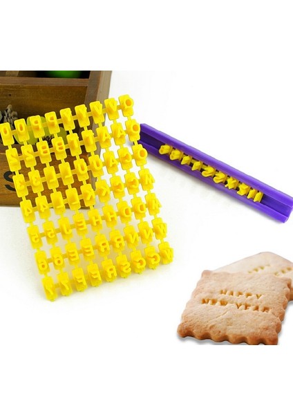 Sayı ve Harf Stili Pişirme Pasta Kalıp Mektup Fondan Çerez Kesici Üst Küçük Harf Alfabe ve Umber Kek Dekorasyon Araçları Zxh (Yurt Dışından)