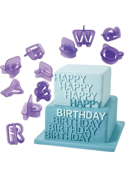 40 Adet Tarzı Et Mor Alfabe Numarası Karakter Mektup Çerez Kesici Seti Fondan Kek Bisküvi Pişirme Kalıp Dıy Kek Dekorasyon Araçları (Yurt Dışından) fiyatları