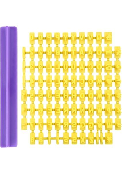 Sarı Stil Alfabe Numarası Mektup Kek Kalıbı Çikolata Kalıbı Dıy Kurabiye Kalıbı Bisküvi Damga Fondan Kalıp Mutfak Alet Kek Dekorasyon Araçları (Yurt Dışından)