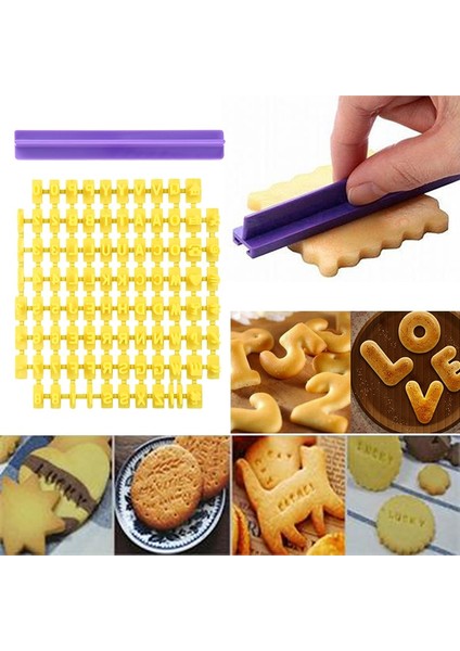 Sarı Stil Alfabe Numarası Mektup Kek Kalıbı Çikolata Kalıbı Dıy Kurabiye Kalıbı Bisküvi Damga Fondan Kalıp Mutfak Alet Kek Dekorasyon Araçları (Yurt Dışından) modelleri