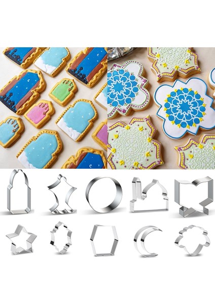 Stil 9 Stil 1 Adet Eid Mubarak Çerez Kesiciler Ay Yıldız Bisküvi Kalıp Kek Pişirme Dıy Araçları Ramazan Kareem Islam Müslüman Ev Partisi Dekorasyon (Yurt Dışından) modelleri