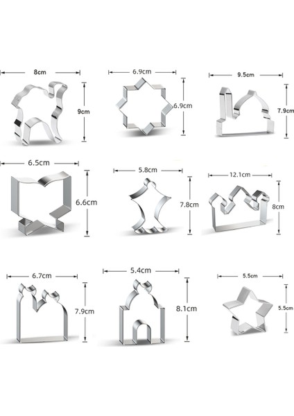 Stil 9 Stil 1 Adet Eid Mubarak Çerez Kesiciler Ay Yıldız Bisküvi Kalıp Kek Pişirme Dıy Araçları Ramazan Kareem Islam Müslüman Ev Partisi Dekorasyon (Yurt Dışından) indirimleri