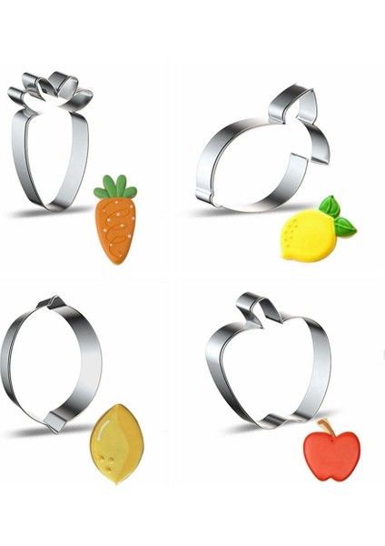 No.13 Tarzı Paslanmaz Çelik Meyve Bisküvi Kalıbı Çerez Kesici Muz Çilek Kalıp Dıy Fondan Pasta Dekorasyon Pişirme Araçları (Yurt Dışından) indirimleri