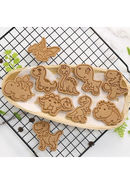 Rastgele Renk-2 Stili 10 Stiller 3D Baskı Dinozor Basılabilir Çerez Kesiciler Plastik 3D Karikatür Kalıp Çerez Bisküvi Damgası Mutfak Pişirme Pasta Aracı (Yurt Dışından) indirimleri
