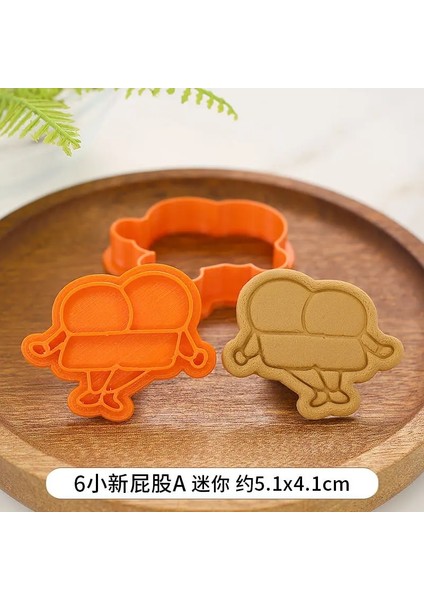 Koyu Gri Tarzı Karikatür Evi Çerez Kesici Plastik Bisküvi Bıçağı Pişirme Meyve Mutfak Kalıbı Kabartma Baskı (Yurt Dışından)