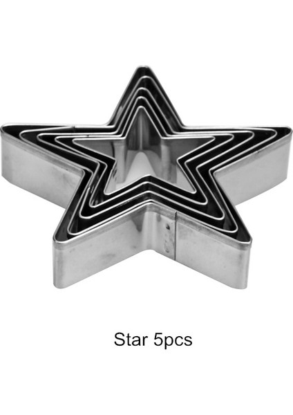 Yıldız 5 Adet Tarzı Et Mickey Mousse Kek Kalıpları Çiçekler Daire Paslanmaz Çelik Kurabiye Kesiciler Bisküvi Fondan Dıy Kek Mutfak Pişirme Aracı (Yurt Dışından)