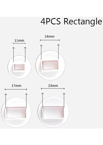 4 Adet Dikdörtgen Tarzı ✅fondan Kek Süsleme Kalıbı Kalp Yıldızı Yuvarlak Çiçek Şekli Sakız Yapıştır Pasta Şekeri El Sanatları Kesici Kurabiye Bisküvi Kalıbı Damga Araçları (Yurt Dışından)