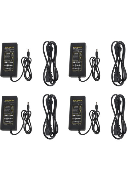 LED Işık Şeridi Rgb Smd 3528 5050 Için 4x 12V 5A 60W Güç Kaynağı Adaptörü (Yurt Dışından)