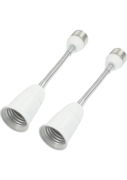 2x 19 cm Uzun Esnek Kaz Boyun E27 - E27 LED Ampul Uzatma Adaptörü (Yurt Dışından)