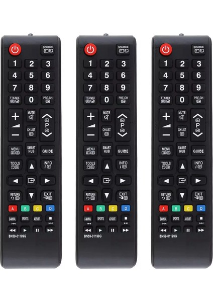 3x BN59-01199G Kablosuz Tv Uzaktan Kumandası BN5901199G / BN59-01199G Akıllı Tv Için Yedek (Yurt Dışından)