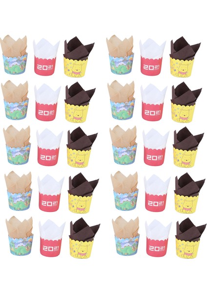 1000 Adet Lale Cupcake Pişirme Bardak, Muffin Pişirme Gömlekleri Tutucular, Rustik Cupcake Sarıcı, Kahverengi, Beyaz ve Doğa Rengi (Yurt Dışından) fiyatları