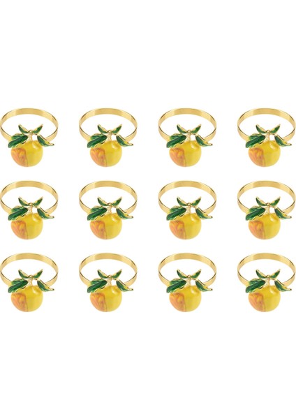 12 Parça Limon Peçete Halkaları Yaz Peçete Sahipleri Tropikal Meyve Peçete Toka Dekor Yaz Doğum Günü Düğün Parti Için (Yurt Dışından) fiyatları