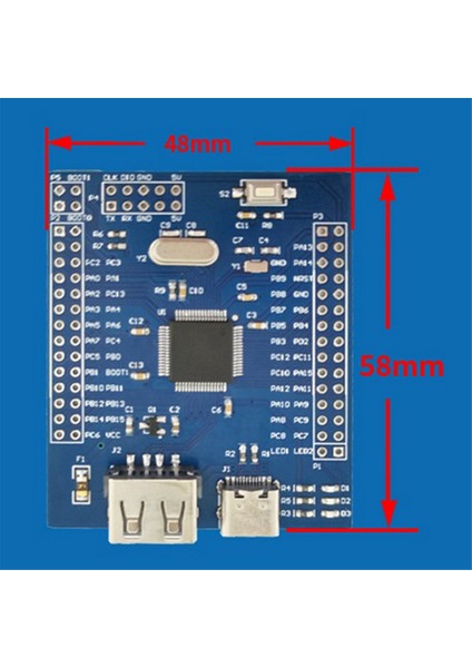 CH32V103R8T6 Mını Geliştirme Kartı Çok Fonksiyonlu Taşınabilir Kullanışlı Rısc-V Değerlendirme Panoları (Yurt Dışından) fiyatları