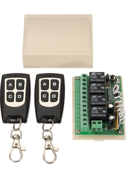 12 V 4ch Kanal 433 Mhz Kablosuz Uzaktan Kumanda Anahtarı Entegre Devre 2 Verici Dıy Parçaları Değiştirin Alet Setleri (Yurt Dışından) fiyatları
