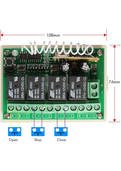 12 V 4ch Kanal 433 Mhz Kablosuz Uzaktan Kumanda Anahtarı Entegre Devre 2 Verici Dıy Parçaları Değiştirin Alet Setleri (Yurt Dışından) fırsatları