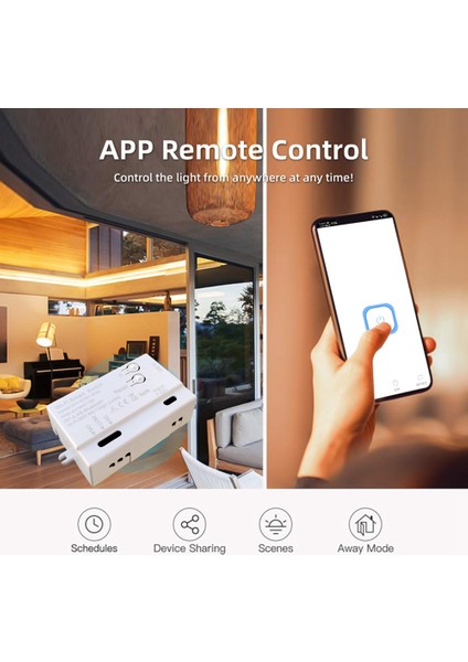 Wifi Akıllı Anahtar Dıy Zamanlayıcı + Uzaktan 1ch 7-32 V 2.4g Wifi Ev Otomasyon Modülü Alexa Google Ev Için Iftt (Yurt Dışından)